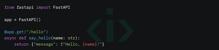 FastAPI sample