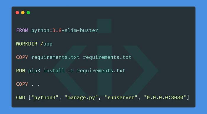 محتوای Dockerfile