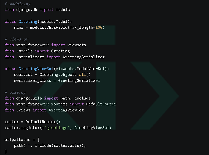 Django REST Framework sample